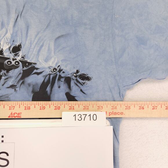 The Mountain Plane Crew Neck Short Sleeve Graphic T Shirt Mens Size XL Blue - Picture 6 of 9